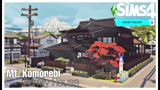 Mt. Komorebi Family House • SNOWY ESCAPE | Restricted Pack | No CC | Stop Motion Build | The Sims 4