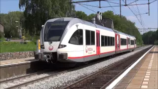 Veolia GTW 652 halteert op Station Klimmen-Ransdaal (met tyfoon)