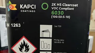 KAPCI 6030 HS clearcoat #KapciCoatings #kapci #iwatalph400 #HSclearcoat #bumperrefinish