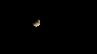 Лунное затмение (lunar eclipse) 16.07.2019 и пролет МКС.