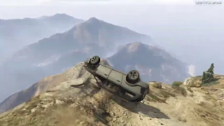 Grand Theft Auto 5 - Driving Crap Cars Off Mt Chiliad #4 (GTA 5)