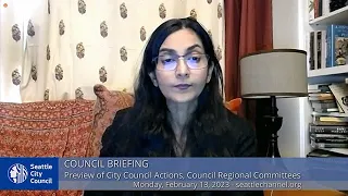 Seattle City Council Briefing 2/13/22