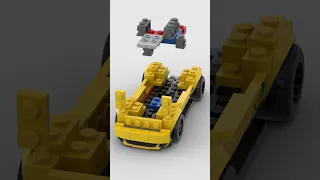 LEGO Dodge Challenger SRT Demon 👹 Satisfying Building Animation #shorts