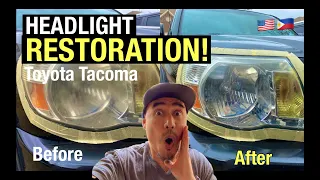 RESTORE HEADLIGHTS in Minutes!  | TOYOTA TACOMA PreRunner