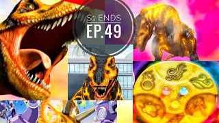 Dinosaur King (Hindi)Ep.49 |Season 1 Ends|Dinosaur War|Black T-Rex Defeated|