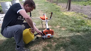 Stihl FS 490 C-EM first test and put into service