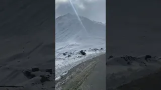 Zojila pass 🏔️ in Winter#viral #shortvideo #status #india #lehladakh #instagram #zojila #mountains