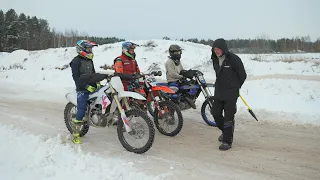 MOTOKROSA TRENIŅŠ -14C GRĀDOS. 13.01.2024.