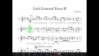 Loch Lomond -Tenor II arr. Jonathan Quick