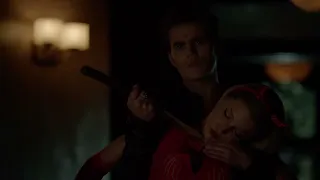 Nora Siphons The Spell Off Of Caroline, Stefan And Caroline Kiss - The Vampire Diaries 7x04 Scene