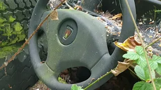 ABANDONED car graveyard Cheshire