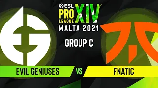 CS:GO - Evil Geniuses vs. fnatic [Nuke] Map 1 - ESL Pro League Season 14 - Group C