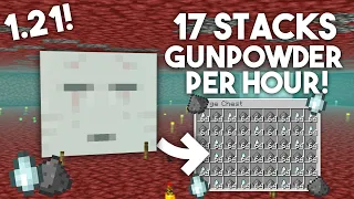 EASIEST GHAST & GUNPOWDER Farm in Minecraft Bedrock 1.20! (MCPE/Xbox/PS4/Nintendo Switch)