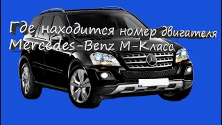 Номер двигателя mercedes-benz ml 250