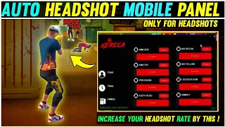 Secret Mobile Panel For Auto Headshot Sensibility Settings | 95% Headshots Rate🔥|Free fire Max