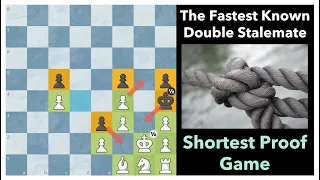 Fastest Double Stalemate ♚ Shortest Proof Game ♚ Enzo Minerva, 2007