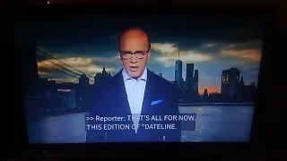 Closing to Dateline NBC (Friday December 23rd, 2022)