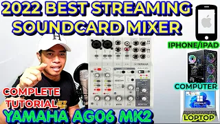 2022 Streaming Mixer of YAMAHA AG06 MK2 / Best Gadgets for Recording, Singing Live in Social Media