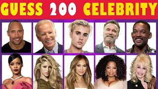 Guess The Celebrity In 3 Seconds - 200 Most Famous People in 2024 Quiz