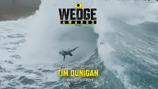 Drone view of an epic backwash-induced Wipeout  - Classic Wedge Clip