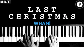 Wham! - Last Christmas KARAOKE Slowed Acoustic Piano Instrumental COVER LYRICS