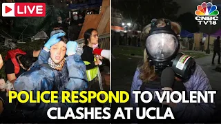 UCLA LIVE: US Campus Protests LIVE Updates | Police Respond To Violent Clashes at UCLA, LA | IN18L