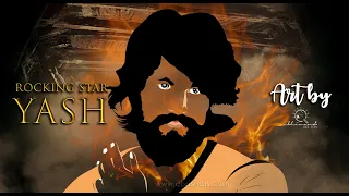 rocking star yash | sketch Motion Video | World Creativity Day | abdshots | Abhinandgowda