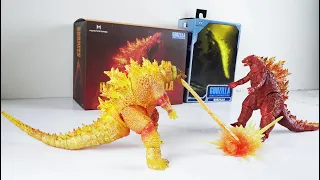 Burning Godzilla NECA vs BANDAI bootleg. Сравнение игрушек Огненные Годзиллы