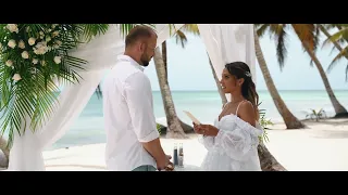 Elopement wedding on Saona island, La Romana