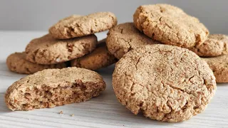 SUPER SIMPLE CRISPY OATMEAL COOKIES, SUGAR-FREE, LACTOSE-FREE, GLUTEN-FREE