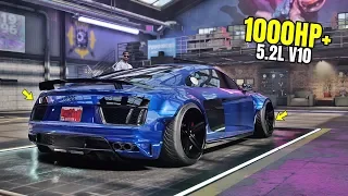 Need for Speed Heat Gameplay - 1000HP+ AUDI R8 V10 PERFORMANCE Customization | Max Build