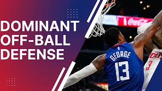 paul george is a dominant off-ball defender