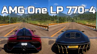 Forza Horizon 5: Mercedes-AMG One vs Lamborghini Centenario LP 770-4 - Drag Race