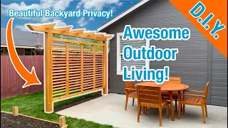 Better Backyard Living: Build a Privacy Trellis To Make Your Porch Awesome!