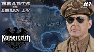 Douglas MacArthur Will Save America, But Not My Sanity! Hoi4 - Kaiserreich, Federal Gov't USA #1