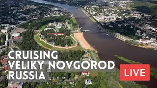 Cruising around VELIKY NOVGOROD, Russia. LIVE