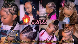 💯90 + Cute Little Girls Hairstyles 2022 || Hairstyle Girl Latest Look - Best Braids Cornrows Ideas❤
