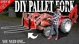 DIY Pallet Fork Attachment for my tractor