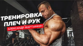 Александр Мартынкин. Тренировка плеч и рук. 2 дня до чемпионата Питера