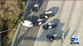 LIVE: Authorities in standoff with kidnapping suspect after PIT maneuvers end chase in Compton