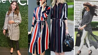 New Gorgeous And Elegant stripes Kurta/ Lining Kurta Designs/ New Kurti Designs/ New stylish kurti ❤