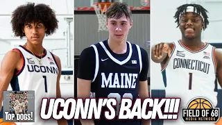 Ahmad Nowell and Isaiah Abraham commit, Cooper Flagg to UConn? | Offseason Grades! | TOP DOGS