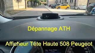 Afficheur Tête Haute ATH Peugeot 508