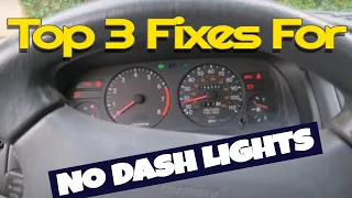 No Light in car dash? Top 4 things you can do to fix DIY