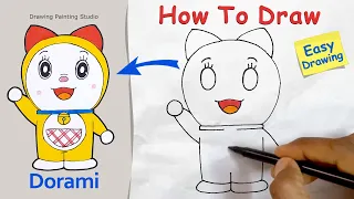 How to draw Dorami step by step / Easy Step by Step Dorami Drawing from Doraemon