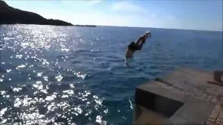 XMAS 2011 - Tenerife (Abama) DOUBLE Backflips into Ocean