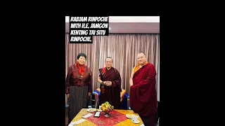 Rinpoche and  mayum Chime la had an audience with H.E. Jamgon Kenting Tai situ Rinpoche. 8/8/#2023