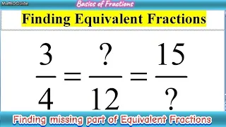 How to Complete Missing Equivalent Fractions | Equivalent Fractions | MathOGuide