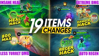 19 ITEM CHANGES IN MLBB AND HOW TO ADAPT THEM