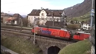 Treinen op station Arth-Goldau